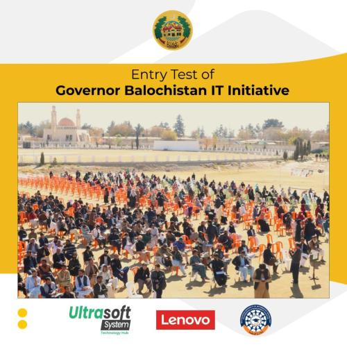 Governor Balochistan IT Initiative Test Conducted at BUITEMS University by Ultrasoft System